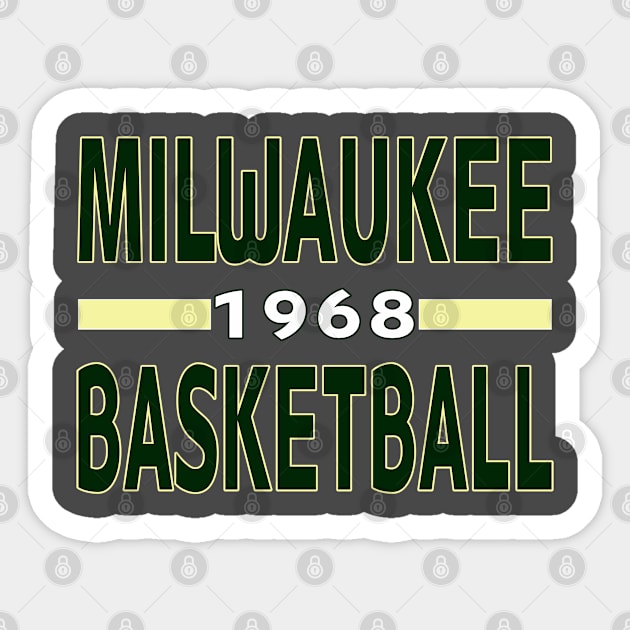 Milwaukee Basketball Classic Sticker by Medo Creations